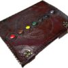 7 Chakra Embossed Leather Grimoire | Codex of Aligned Energy VTrendz