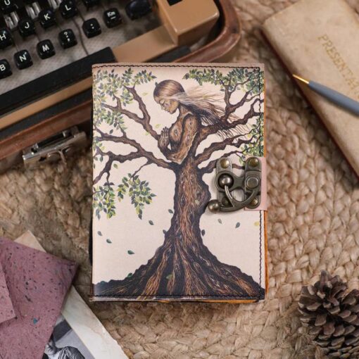 Dryad's Serenade Leather Journal | A Vessel for Your Wild Soul