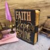 Faith, Hope & Love Leather Journal | A Chronicle of the Heart VTrendz