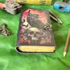 Midnight Raven & Skull Leather Journal | Grimoire of Shadow and Sight VTrendz