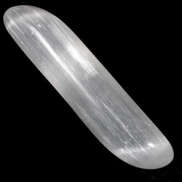 Selenite Cylindrical Wand: Celestial Conduit for Energy Alignment (6.5 Inch) - Image 2