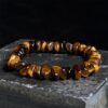 Tiger Eye Natural Stone Chips Bracelet – Raw Vitality & Protection VTrendz