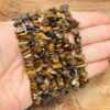 Tiger Eye Natural Stone Chips Bracelet – Raw Vitality & Protection VTrendz