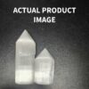 Selenite Pointed Top Tower: Focused Energy Transmutation & Cleansing (4-6 inches) VTrendz