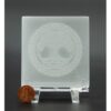 Tree of Life Engraved Selenite Square Coaster: Crystalline Anchor for Stability (3 Inch) VTrendz