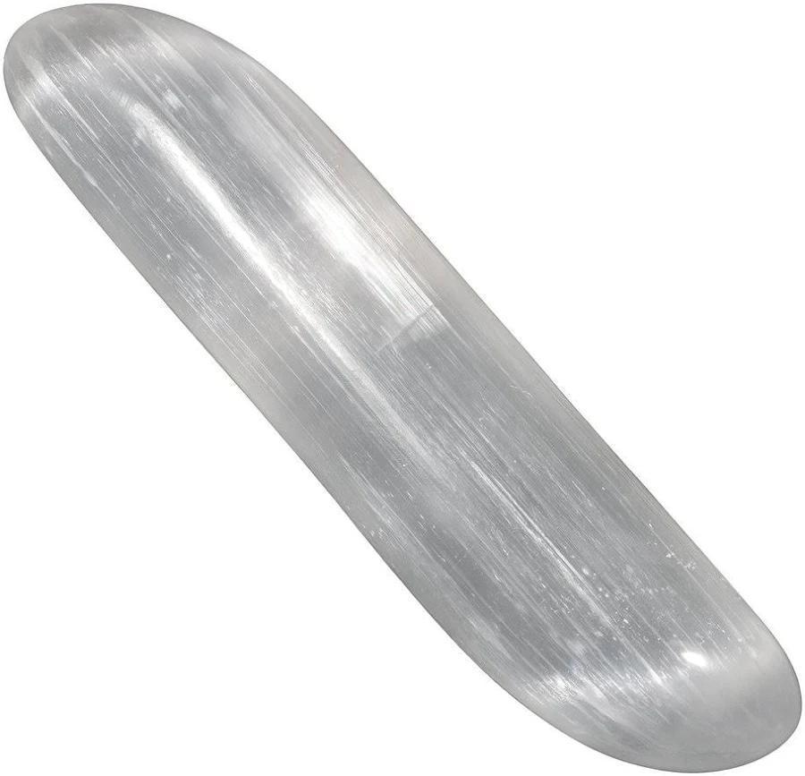 Selenite Cylindrical Wand: Celestial Conduit for Energy Alignment (6.5 Inch)