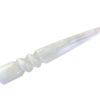 Selenite Spiral Wand for Higher Peace & Energy Flow White 5-8 Inch VTrendz