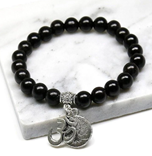 Black Tourmaline Natural Stone Bracelet: The Grounded Shield