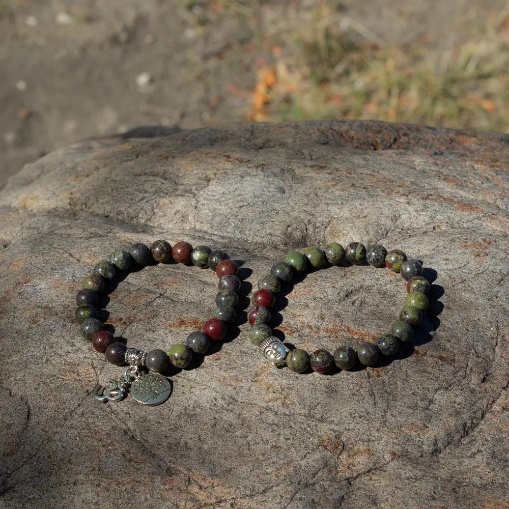 Dragon Blood Jasper Bracelet : The Warrior’s Heart Shield - Image 3
