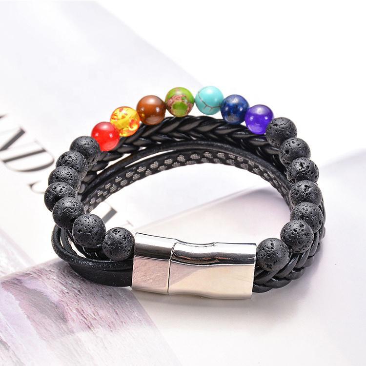 Lava & Leather Bracelet : The Triple-Layer Alignment - Image 5