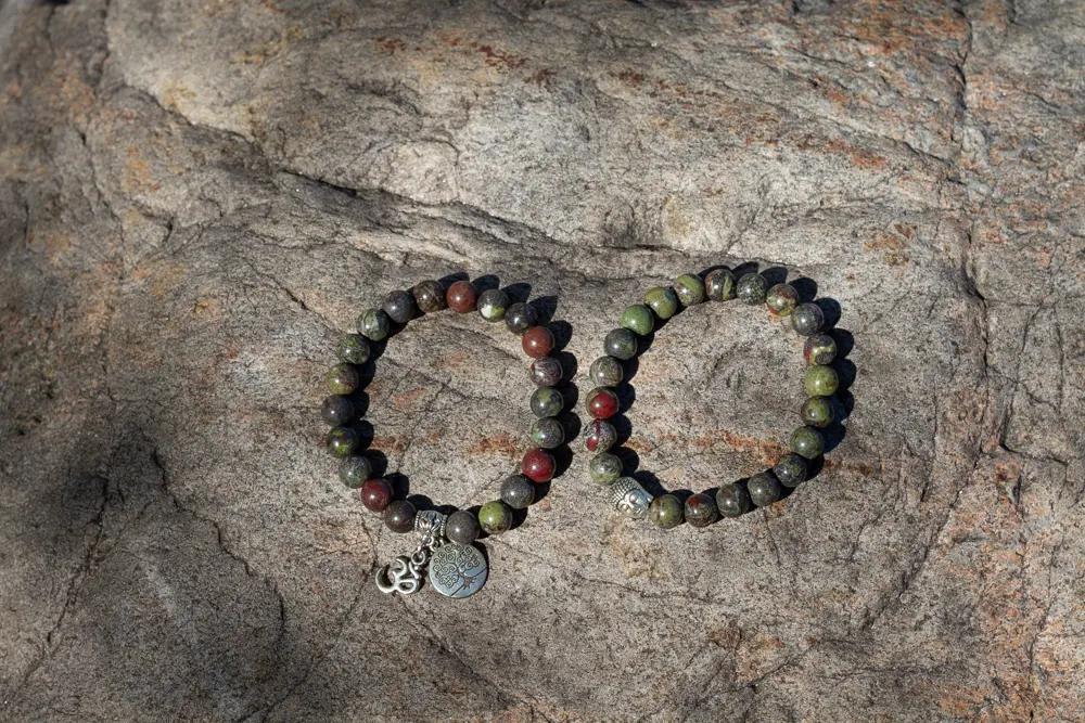 Dragon Blood Jasper Bracelet : The Warrior’s Heart Shield - Image 2