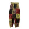Colorful patchwork patterned pants