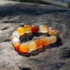 The Creative Spark: 14mm Carnelian Tumbled Bracelet VTrendz