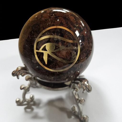 Mahogany Obsidian Orgone Sphere – Artifact of Strength & Psychic Shielding – 2"