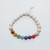 The Pure Conduit: White Lava Stone & 7-Chakra Bracelet VTrendz