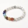 Howlite 7-Chakra Natural Stone Bracelet: Arctic Calm & Spiritual Alignment VTrendz