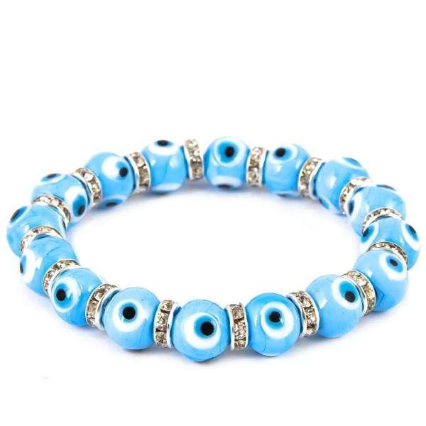 Light Blue Evil Eye Bracelet: The Celestial Shield & Serene Watch
