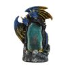Dragons with Crystal Cave and LED Light Ceramic Backflow Incense Holder Waterfall Incense Burner, Reflux Burner, Handmade Ceramic, Home Décor for Meditation, Mini-Zen Experience Size: 12.5*9*17 cm VTrendz