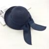 Panama Grass Sun Hat with Linen Bow Straw Beach Hats For Men and Women VTrendz