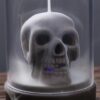 Skull in Dome Ceramic Backflow Incense Holder Waterfall Incense Burner, Reflux Burner, Handmade Ceramic, Home Decor for Meditation, Mini-Zen Experience VTrendz