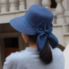 Surfing & Beach Hats Women Paper Grass Visor Straw Summer Foldable Hat VTrendz