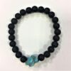 Black Agate & Turquoise Turtle Charm Bracelet: The Serene Sentinel VTrendz