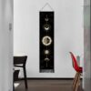 Sun Face and Compass scroll tapestry - Banner Wall Tapestry, Moon Phase Tapestry Wall Hanging, Cotton Linen Wall Art 46*12 Inches VTrendz