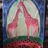 Giraffe Wall Hanging Handmade Cotton Tapestry 84"x54" inch VTrendz