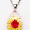 Real Flower Pendant Chains in Resin VTrendz