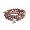 Picasso Jasper 108 Mala 6 & 8mm beads Necklace Bracelet Yoga Bracelet Mala Lotus 108 Beads Bracelet VTrendz