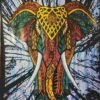 Elephant in Forest Wall Hanging Handmade Cotton Tapestry 84"x54" inch VTrendz