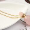 Rose Quartz Bottle Pendant Necklace for Positivity and Balancing Energy VTrendz