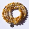 Citrine 108 Beads Mala Meditation or Prayer 108 Natural Stone Beads Mala/Necklace/Bracelet for Positivity, Energy Balancing VTrendz