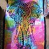 Elephant Tiedye Poster Wall Hanging Handmade Cotton Tapestry 40"x30" inch VTrendz