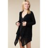 Stylish Black Rhinestone Bling Cardigan by Vocal VTrendz