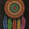 Dream Catcher 5-Feathers Full Circle Wall Hanging Handmade Cotton Tapestry 84"x54" inch VTrendz