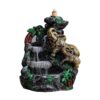 Elephants with Rockery Ceramic Backflow Incense Holder Waterfall Incense Burner, Reflux Burner, Handmade Ceramic, Home Décor for Meditation, Mini-Zen Experience Size: 15*17*6 cm VTrendz