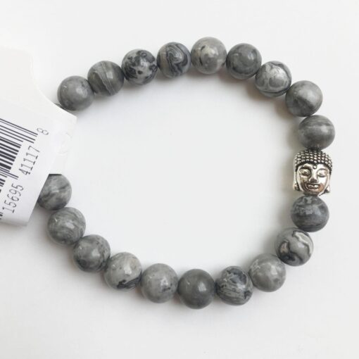 Mapstone Jasper Natural Stone Bracelet: The Pathfinders’s Anchor