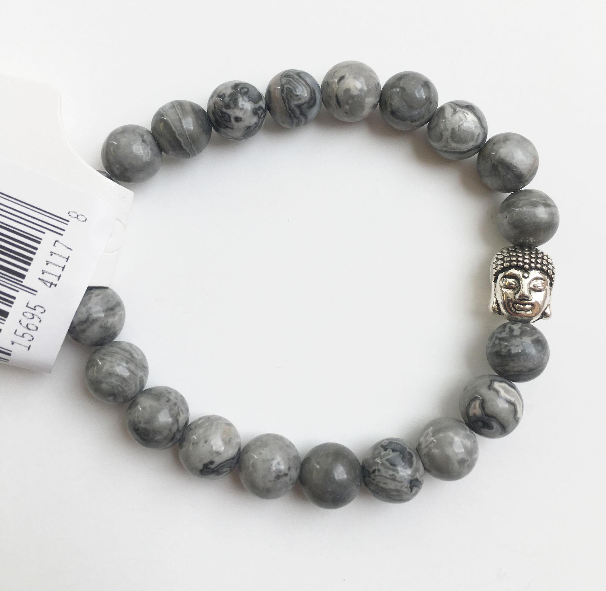 Mapstone Jasper Natural Stone Bracelet: The Pathfinders’s Anchor