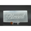Selenite Engraved Charging Plate: Blessed Energy Transmutation (8 Inch) VTrendz
