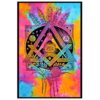 Freemason Tiedye Poster Wall Hanging Handmade Cotton Tapestry 40 "x 30 " inch VTrendz