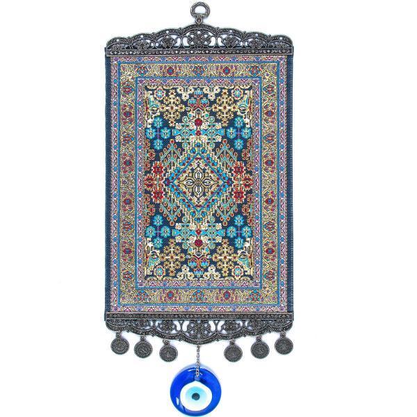 Large Carpet Wall Hanging Handwoven. 17.5" Inch, Turkish Miniature Carpet Designed Woven Wall Hanging