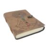 Meditating Figure 7 Chakra Leather Journal | Path to Alignment VTrendz