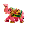 Rose Quartz Elephant Carved Statue Handmade Natural Crystals for Positivity and Energy Balancing Symbol of Goodluck, Strength, Protection, Wisdom, Power, and Integrity Approx. 6-7 cm or 2.5-3 inches VTrendz