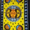 Sun Split and Moon Vertical Hang Wall Hanging Handmade Cotton Tapestry 84"x54" inch VTrendz