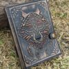 Spirit Wolf Embossed Leather Journal | A Chronicle of Instinct & Wisdom VTrendz