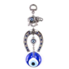7" Inch Horse shoe with elephant and evil eye Hanging, Handmade VTrendz