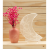 Selenite Crescent Moon Charging Plate: Lunar Purification & Etheric Shield (2.4-6 Inch) VTrendz