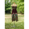 Ruffle Top Dress, Sundress with Batik printing, Geogette Bottom, One Size Fits Most VTrendz