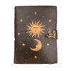 Celestial Sun & Moon Leather Journal | Grimoire of Light and Shadow VTrendz